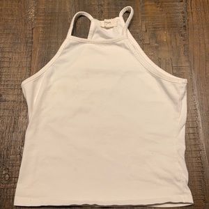 White summertime tank